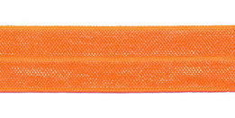 Neon oranje elastisch biaisband
