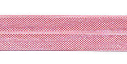 Licht roze elastisch biaisband