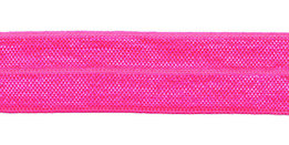 Neon roze elastisch biaisband