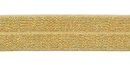 Goud elastisch biaisband