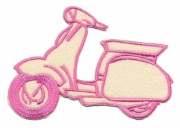 Scooter crème/roze