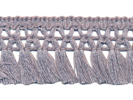 Grijs franje kwastjes