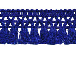 Kobalt blauw franje kwastjes