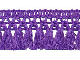 Paars franje kwastjes