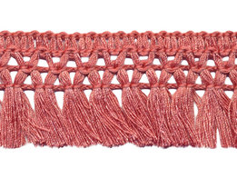 Antiek roze franje kwastjes