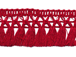 Bordeaux rood franje kwastjes