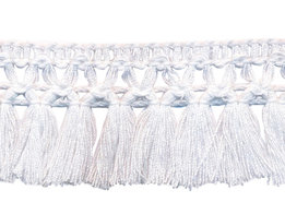Gebroken wit franje kwastjes