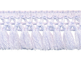 Wit franje kwastjes