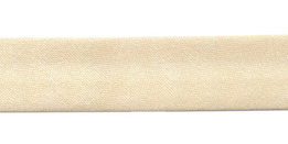 Beige satijn biaisband