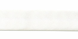 Gebroken wit satijn biaisband