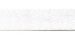 Wit satijn biaisband