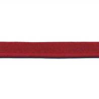 Bordeaux rood paspelband