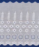 175 mm Wit katoen broderie