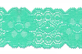 Mint groen kant 50 mm elastisch