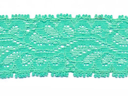 Mint groen kant 35 mm elastisch