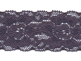 Donker blauw kant 35 mm elastisch