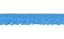 Licht blauw kant 12 mm elastisch