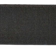 Zwart breed klittenband 50 mm