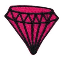 Diamant roze 3cm