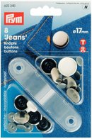 17 mm zilveren jeans inslagknoop