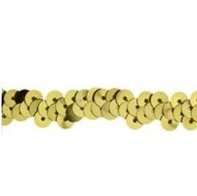 10 mm elastisch band goud