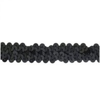 20 mm elastisch mat band zwart