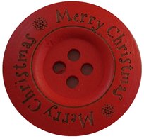 35 mm Merry Christmas groot rood