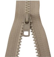 Bloktand rits beige YKK deelbaar kleur 573