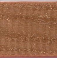 Glitter elastiek 40 mm roest goud
