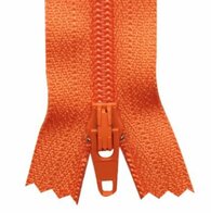 Oranje broekrits YKK