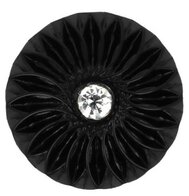 30 mm zwart strass