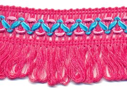 Roze ibiza franje kwastjes