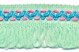 Mint groen ibiza franje kwastjes