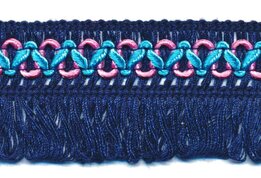 Donkerblauw ibiza franje kwastjes