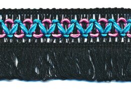 Zwart ibiza franje kwastjes