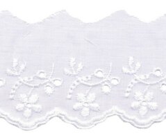 50 mm wit broderie