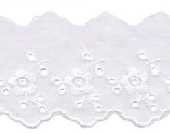 50 mm wit broderie